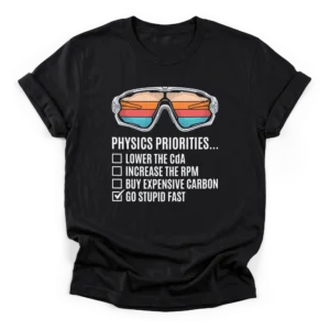Bicycle Physics Cyclist T-Shirt | Aero Gear | CADShirts