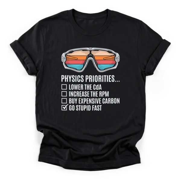 Bicycle Physics Cyclist T-Shirt | Aero Gear | CADShirts