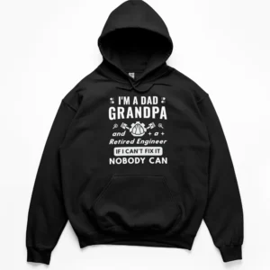 Retired Engineer Grandpa Hoodie | Mechanic Gift | CADShirts