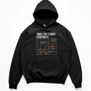 Project Manager S-Curve Hoodie | Funny Office Gift | CADShirts