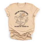 Line art of a bench vise crushing a project schedule Gantt chart with text Timeline Compression Services on a Premium T-Shirt.