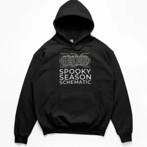 Engineer Pumpkin Schematic Hoodie | STEM Art | CADShirts