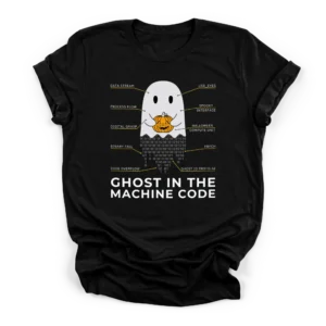 Binary Ghost Programmer Shirt | IT Professional Gift | CADShirts