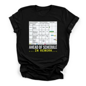 Gantt Chart Project Manager Shirt | Construction | CADShirts