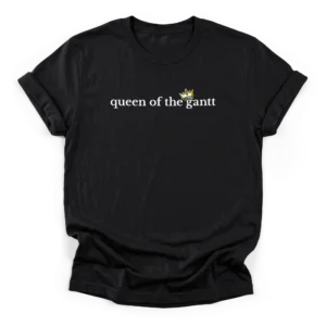 Tilted Crown Project Manager T-Shirt | Scheduler | CADShirts