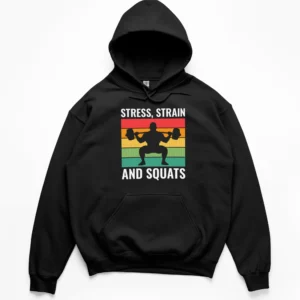 Engineer Barbell Squat Hoodie | Gym Apparel | CADShirts