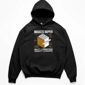 Project Planner Gantt Chart Hoodie | Agile Gift | CADShirts