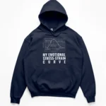 Funny line graph mapping a machinist's emotions to a stress-strain curve, ending with dropping the finished part on a Hoodie.