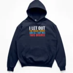 Retro collegiate block text reading I Let Out The Magic Smoke And All I Got Was This Degree on a Hoodie.