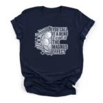 Vintage distressed half soccer ball with fluid dynamics drag lines and text YOU CALL IT A BEND I call it THE MAGNUS EFFECT on a Premium T-Shirt.